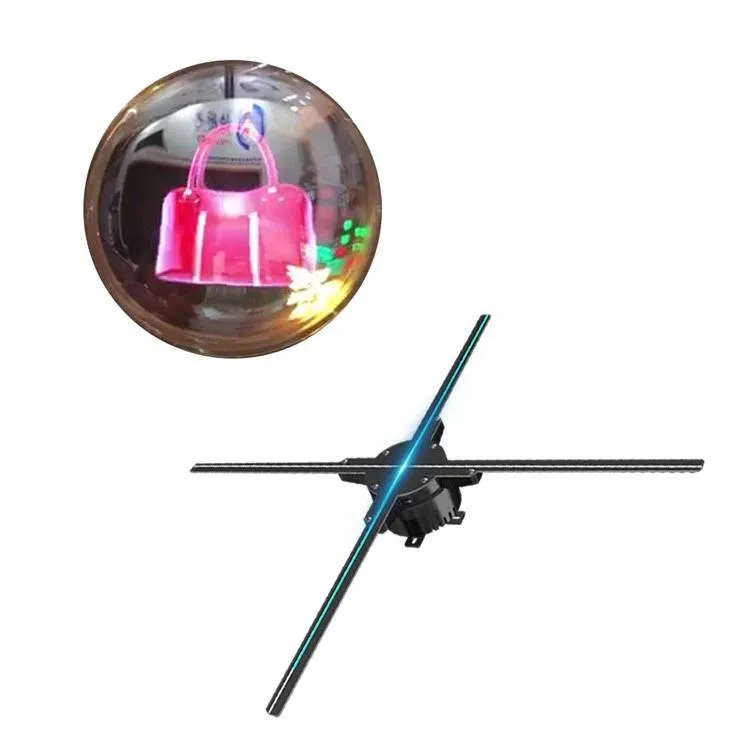 3D holographic fan Led Logo Sign 3D holographic fan Led Logo Sign